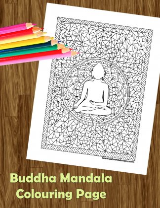 Buddha Mandala Free Colouring Page Julie Erin Designs